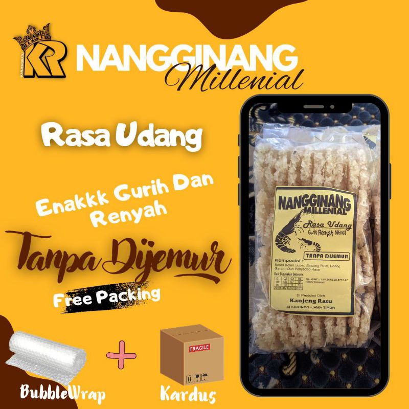 

Nangginang Millenial by Kanjeng Ratu| Rengginang Ikan Khas Situbondo Rasa Udang KoiN