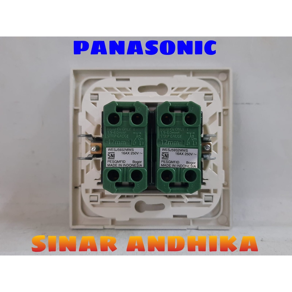 SAKLAR SERI KECIL HOTEL SILVER ECO C STYLE E PANASONIC WESJ 78029MWS+WESJ 5932MWS