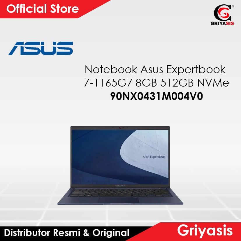 Notebook Asus Expertbook i7-1165G7 8GB 512GB NVMe B1400CEPE-EK7850W