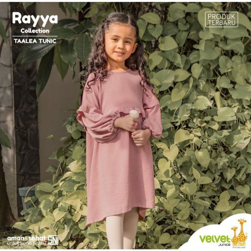 VELVET junior taqiyya &amp; taalea tunic rayya colection / tunik Velvet junior taalea dan taqiya dress Velvet junior