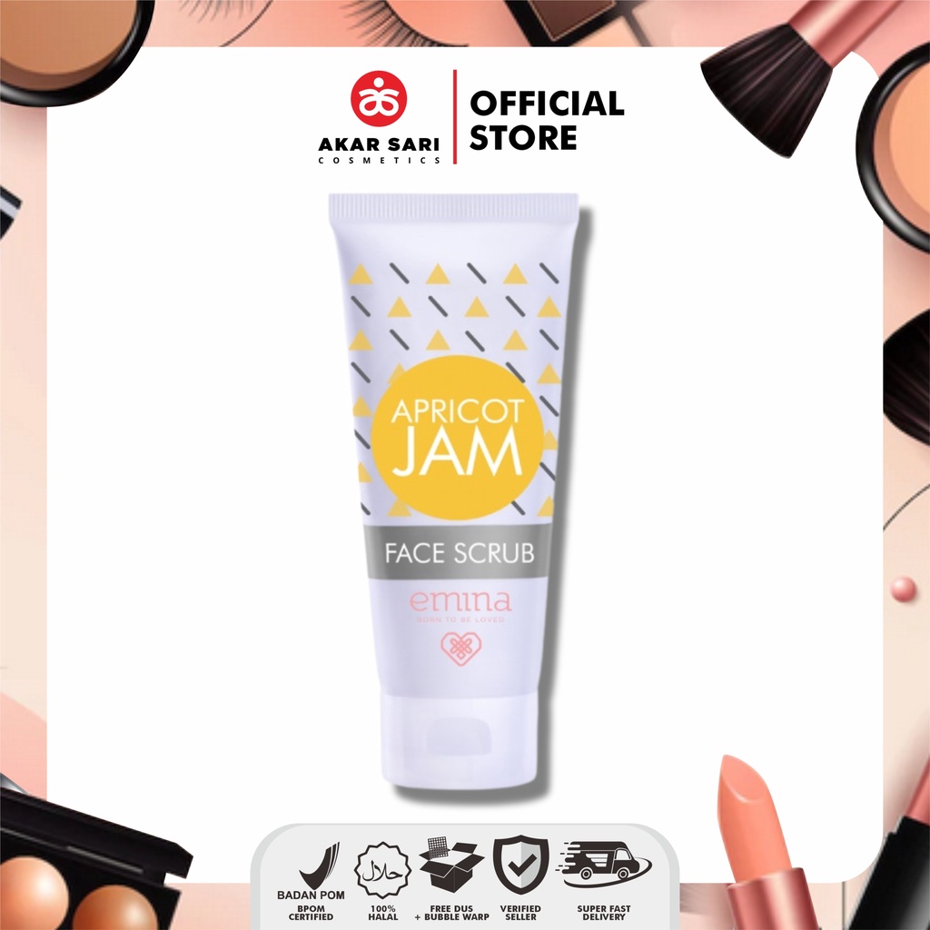 Jual EMINA APRICOT JAM FACE SCRUB Scrub Wajah Eksfoliasi 60 ml