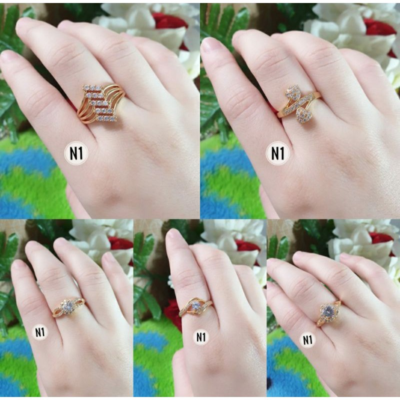 Cincin Xuping full mata diamond lupis,mata satu N05082004