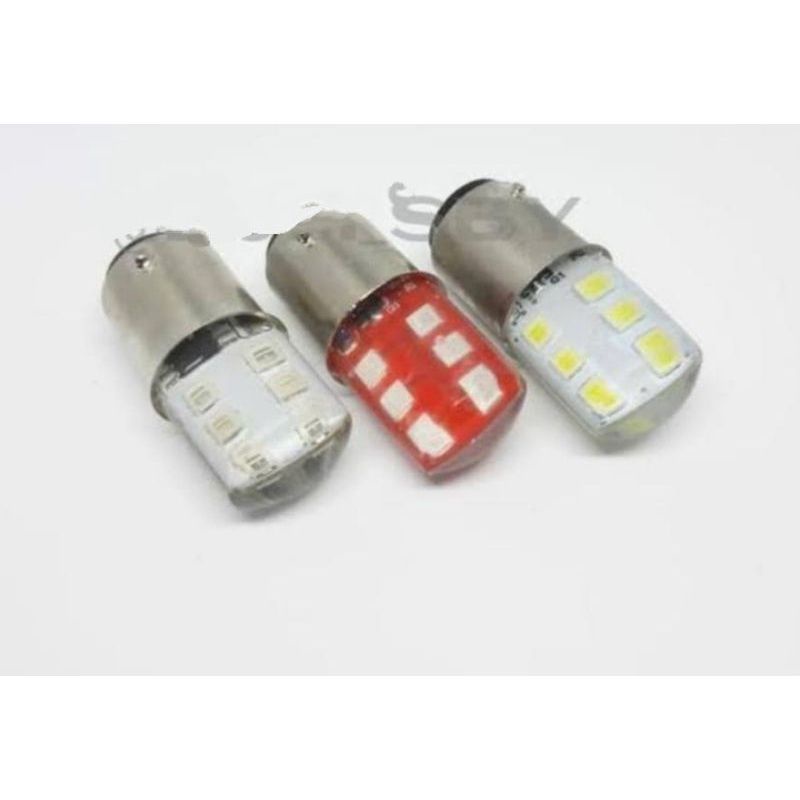 Lampu Dop Stop LED  jeli 12 Mata Belakang Putih Universal Vario Beat PCX Scoopy Nmax Mio