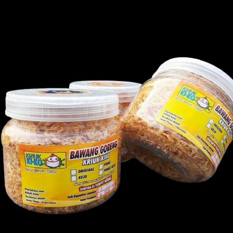 

BAWANG MERAH GORENG ORIGINAL Kriuk Ki-Ko (toples)