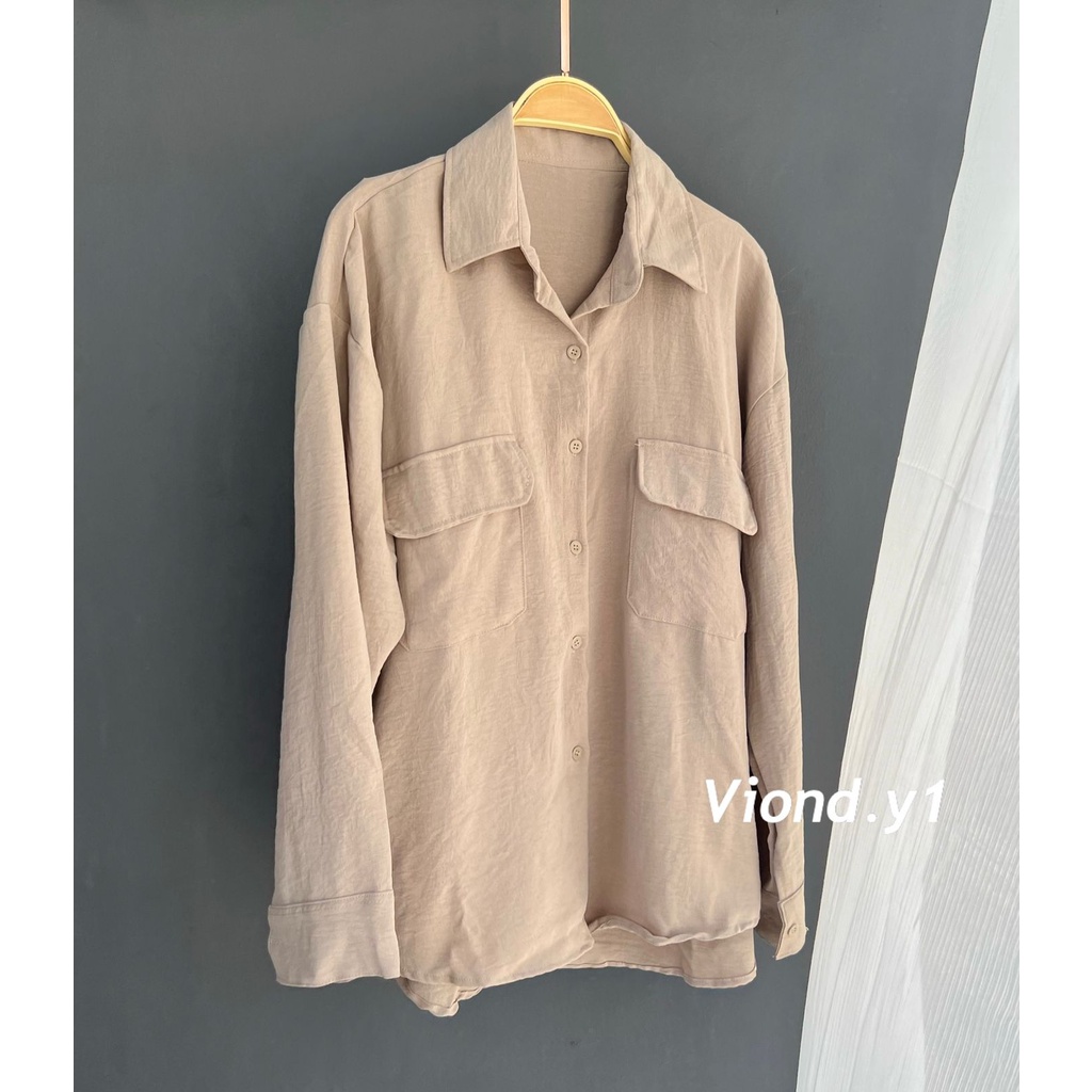 Kemeja Wanita Airflow / Atasan Cewek Korea / Kemeja Allsize fit to xl