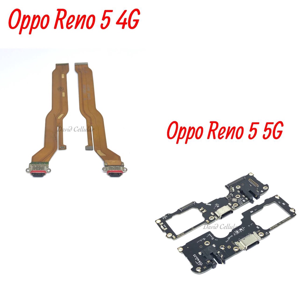 FLEKSIBEL CAS OPPO RENO 5 4G , OPPO RENO 5 5G - PCB KONEKTOR CAS