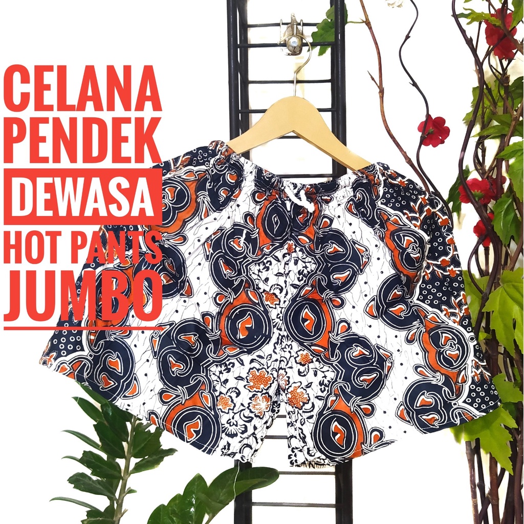 HOT PANTS CELANA PENDEK DEWASA BAHAN RAYON MOTIF BATIK HARGA MURAH