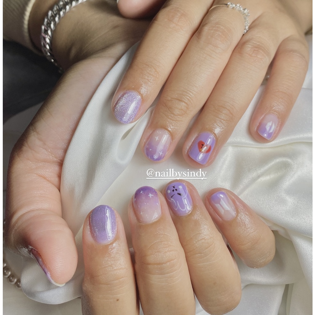 CUSTOM) BTS SERIES COOKIE / FAKE NAILS / PRESS ON NAILS / KUKU PALSU