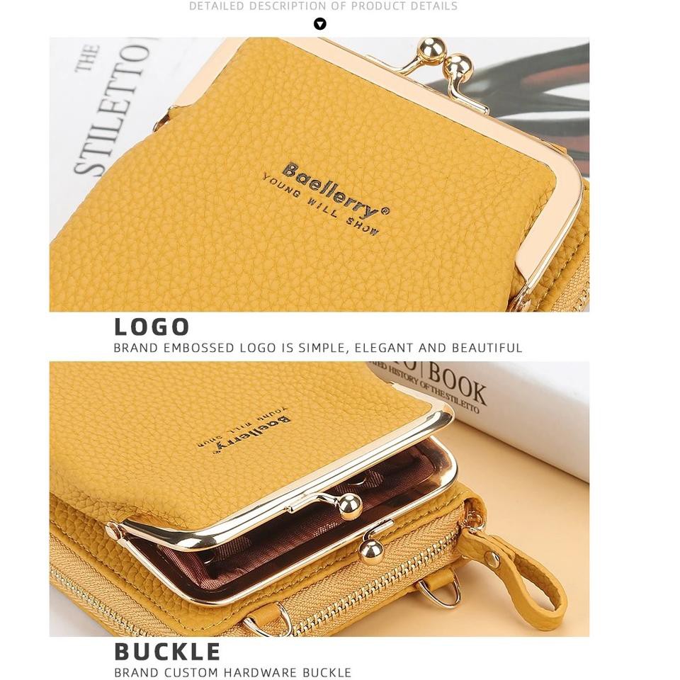 ← Tas Selempang Wanita Kulit Tas Selempang Mini Tas HP Wanita Cewek Tas Mini Baellerry Import ♠