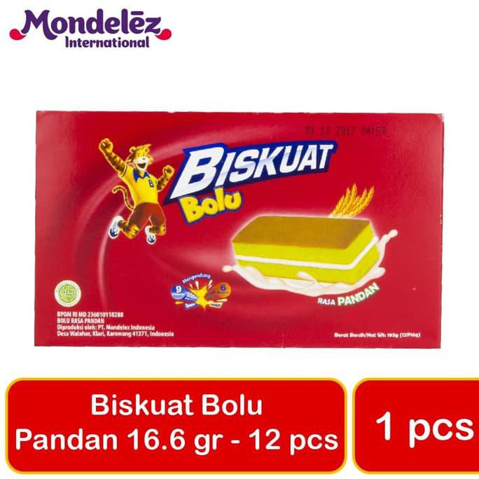 

PROMO Murahh Biskuat Bolu Pandan 16 gr 1 Box Isi 12 pcs best seller