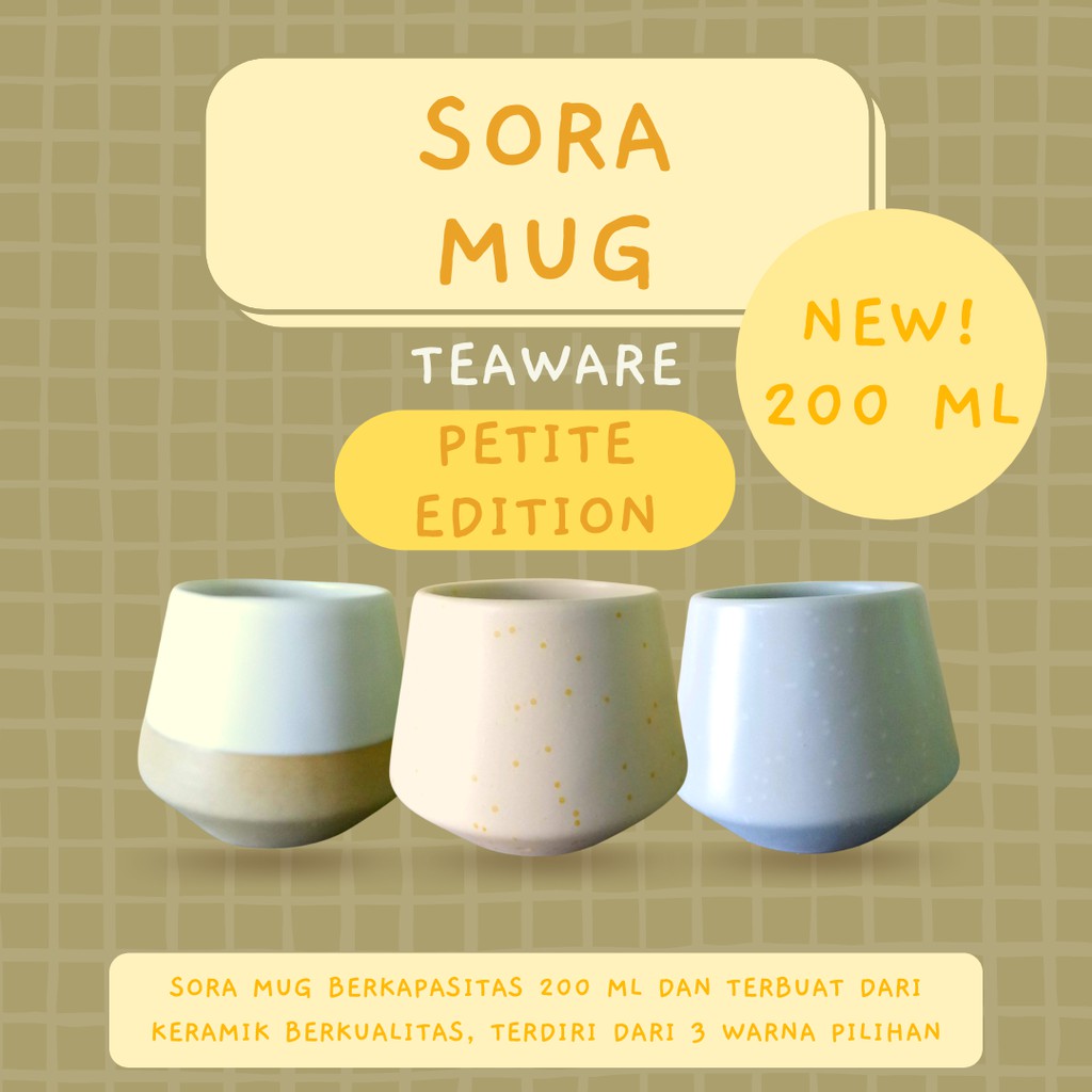 Jual Sora Mug Gelas Keramik Aesthetic Mug Ceramic Gelas Teh Kopi 200 Ml Indonesiashopee 1971