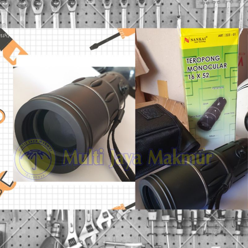 Teropong Monocular Fokus Zoom Lensa Nankai