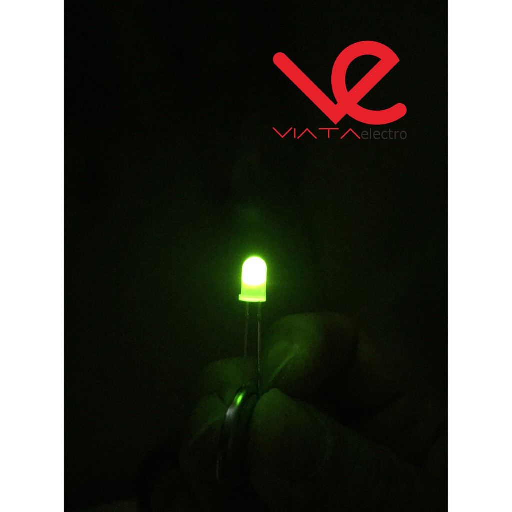 1 BUAH LED 5mm KEPALA HIJAU KEPALA KUNING KEPALA MERAH LED KEPALA HIJAU LED KECIL