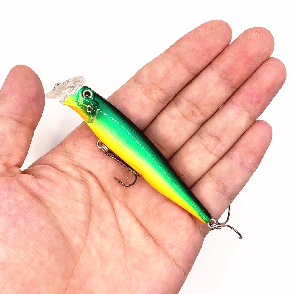 1 Pc Umpan Pancing Hard Bait Bentuk Ikan Imitasi Ukuran 9cm 18.5g