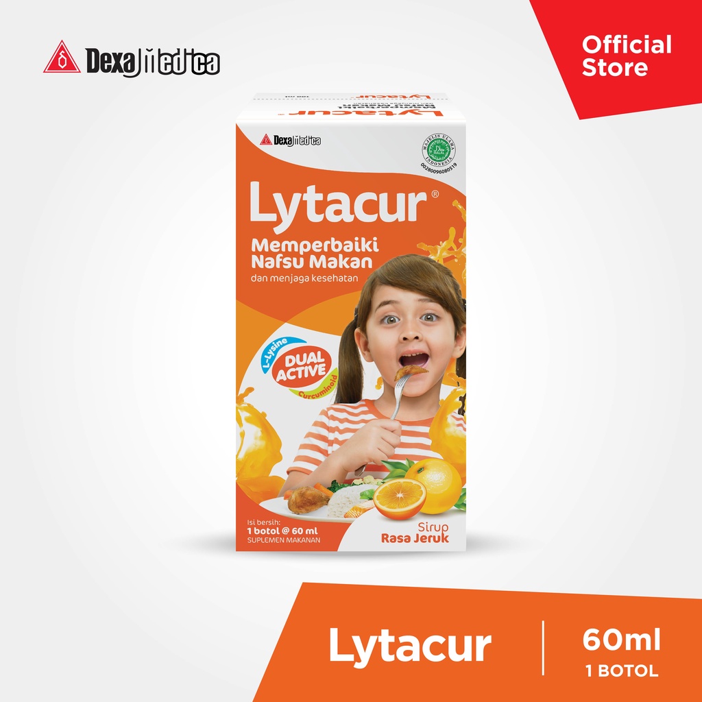 Lytacur Jeruk Sirup Penambah Nafsu Makan Anak 60 ML