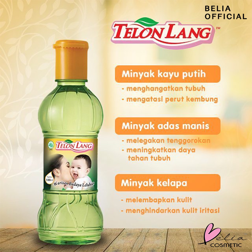 ❤ BELIA ❤ CAPLANG Telon Lang 15ml | 30ml | 60ml |100 ml | Telon Lang Plus | Minyak Telon | Minyak Tubuh | Cap Lang | BPOM