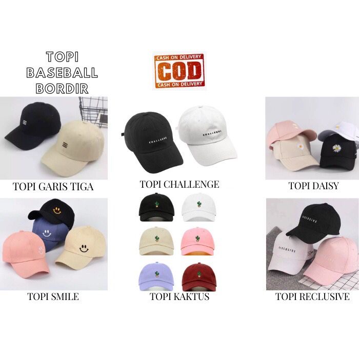 gudang topi bandung - baseball - polocaps - bisbol - murah