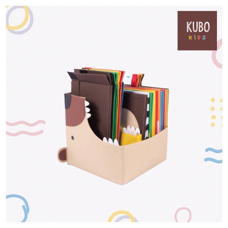 Kubo Kids Box Organizer Tanpa tutup Kuma/Kotak penyimpanan