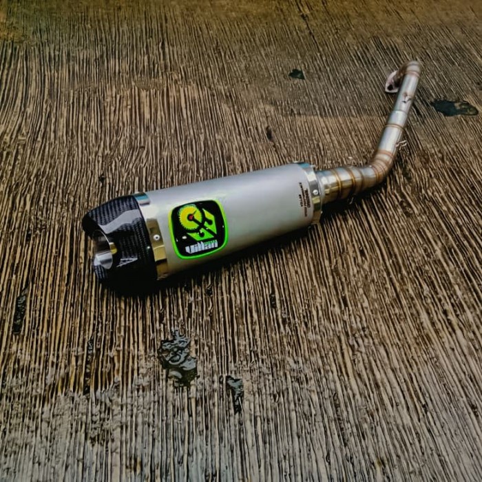 knalpot villan tech1 fs header silver aerox155 nmax lexi adv pcx beat BARANG 100% ORIGINAL