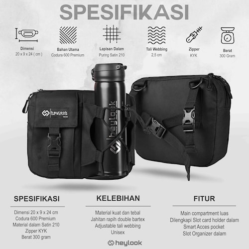 Tas Sepeda Tas Selempang Pria Terbaru Sling Bag Tas Bahu Selempang Dada Tas Sepeda Seli MTB Casual Premium