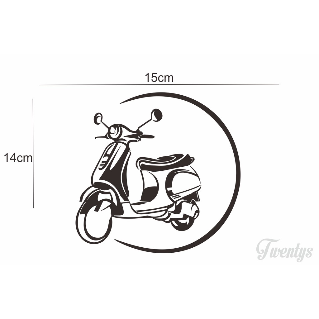 CUTTING STICKER SCOOTER UNTUK MOBIL MOTOR LAPTOP DINDING DLL Shopee Indonesia