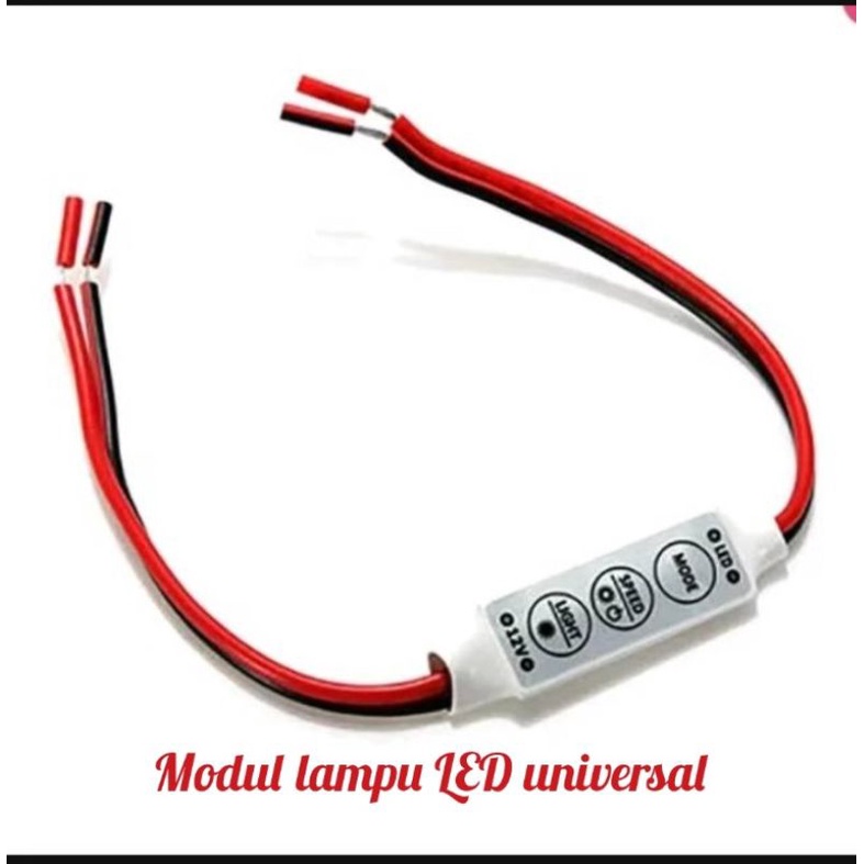 MODUL LAMPU LED UNIVERSAL FLASH KEDIP   DIAM DLL SEPERTI DIVIDEO 12 VOLT