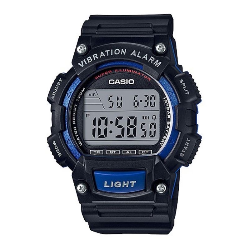 JAM TANGAN PRIA CASIO W-736H-2AVDF ORIGINAL, JAM TANGAN COWOK SPORTY DIGITAL ORIGINAL BUKAN BM