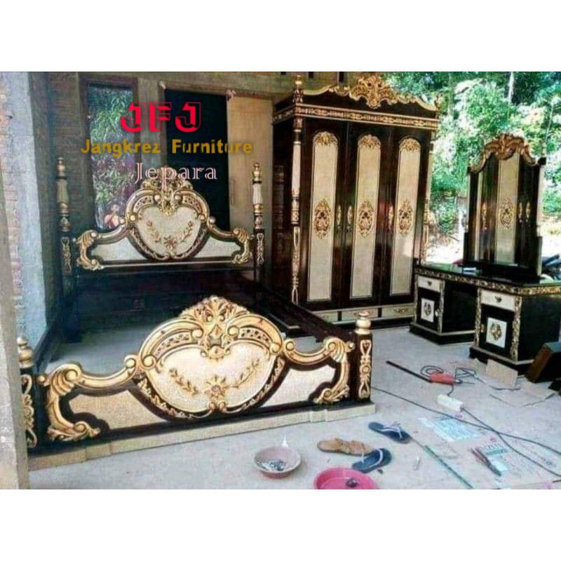 set kamar jati ukir cinta jepara