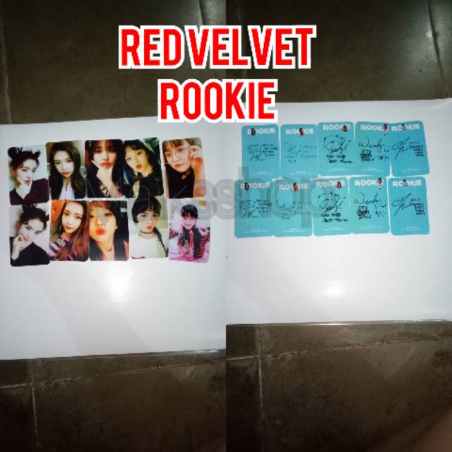 Red Velvet Rookie Photocard Kpop