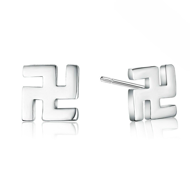 50 buah desain perak Italia 925 anting-anting wanita asli Korea fashion perhiasan anting[tidak mudah luntur] [tidak alergi]-27