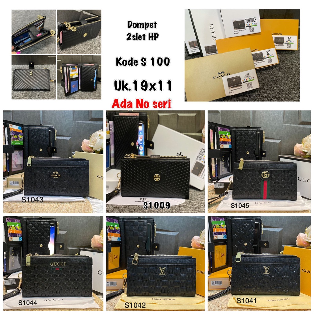 [ BISA BAYAR DI TEMPAT / COD ] DOMPET LIPAT HP / DPMPET PANJANG WANITA 2 SLETING ADA TALI PENDEK PRE