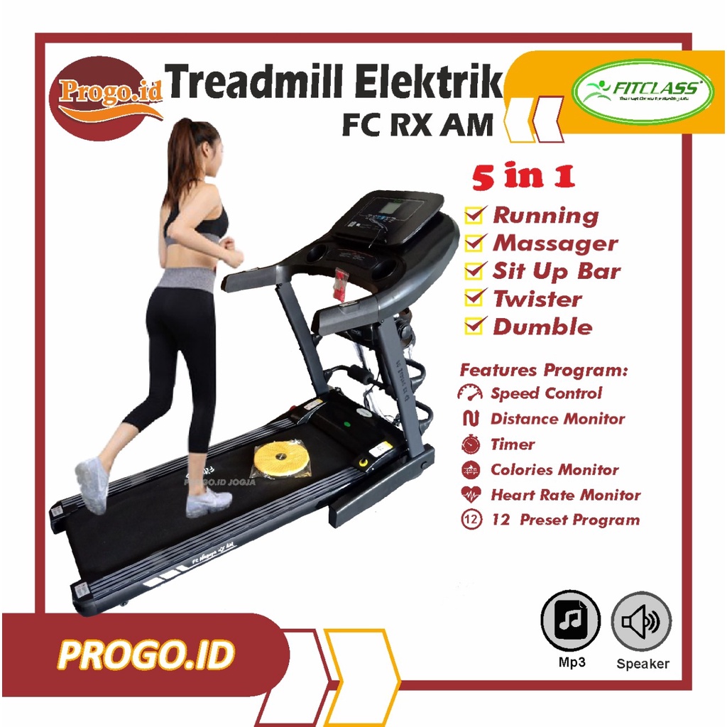Walking Pad Treadmill FC NAGOYA RXAM Treadmill Elektrik Trademill Tritmil Alat Olahraga