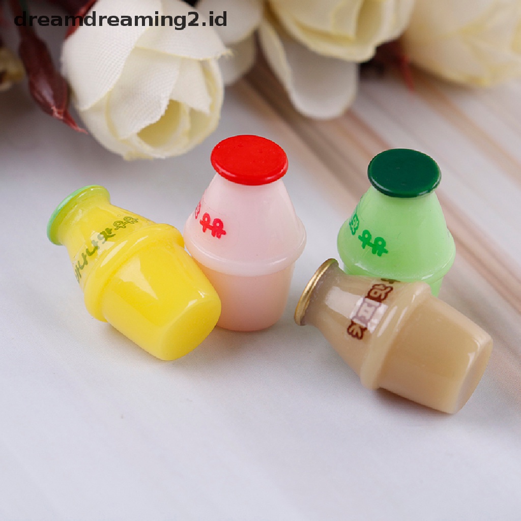 4pcs Miniatur Botol Susu Untuk Dekorasi Rumah Boneka