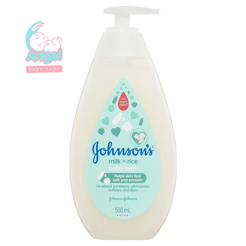 Johnson's  Milk + Rice Hair and Body Baby Bath 500 ml