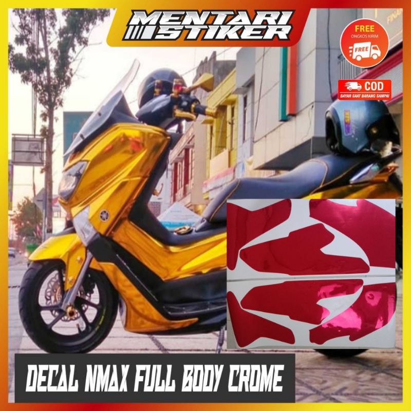 stiker skotlet decal nmax polos full body crome metalik/stiker nmax