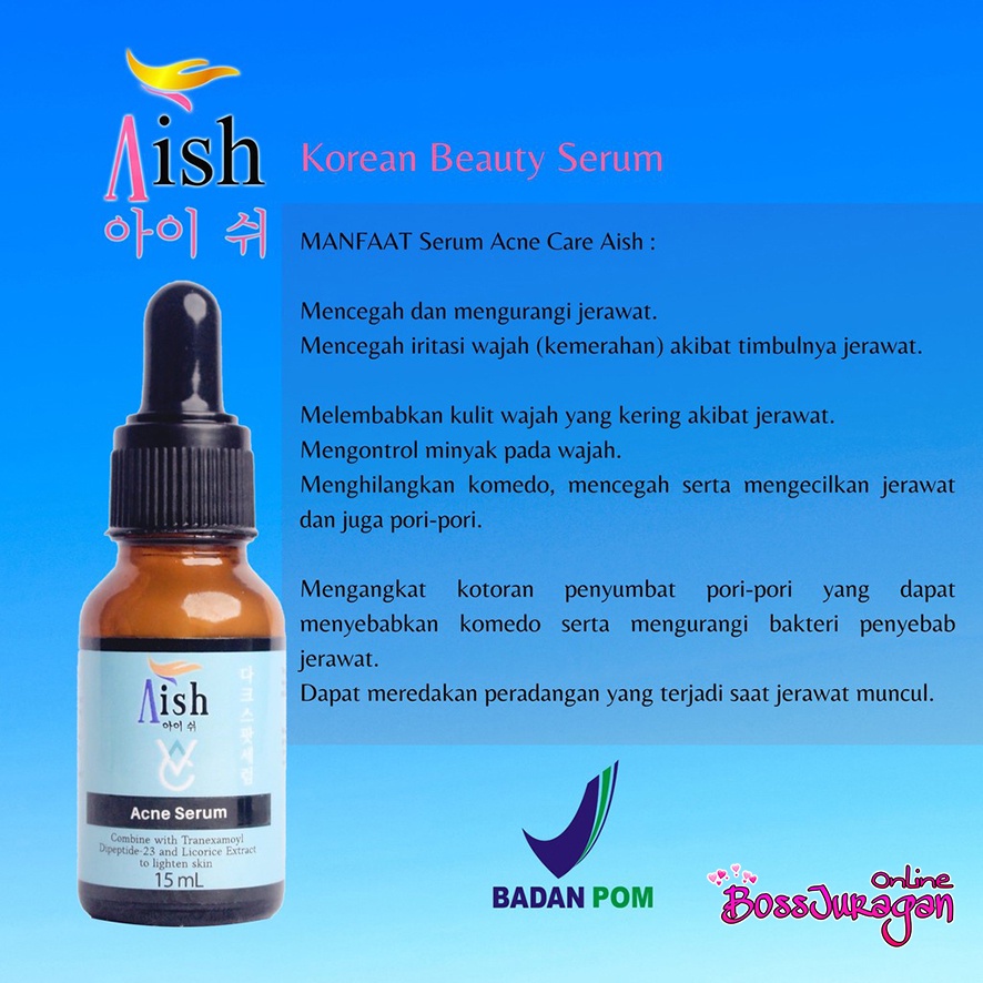 (BOSS) AISH Serum Brightening | Acne | Darkspot Serum Korea 100% Original