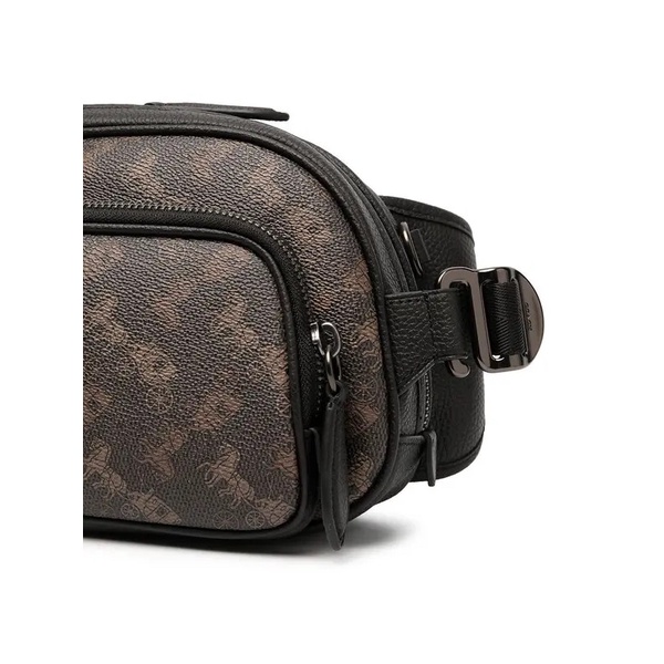 COACH HITCH BELT BAG IN SIGNATURE CANVAS WITH HORSE AND CARRIAGE PRINT (C1063)