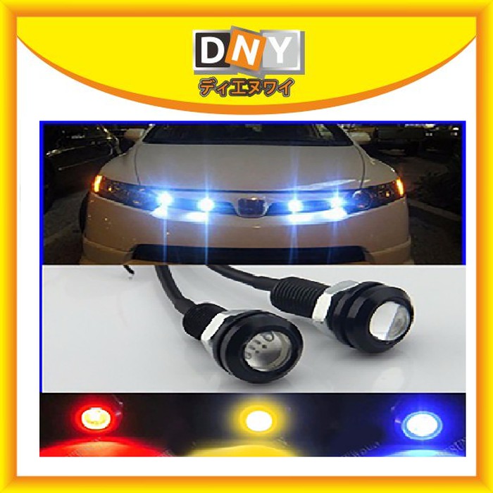 BAUT MATA ELANG EAGLE EYE 23 MM HIGH QUALITY SUPER BRIGHT / LAMP DRL LED MATA ELANG EAGLE EYE 12V 23 MM LAMPU DEKORASI MOBIL MOTOR