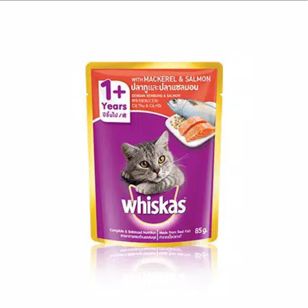 WHISKAS POUCH 85GR | MAKANAN KUCING / WEET FOOD / WHISKAS POUCH 85 GRAM