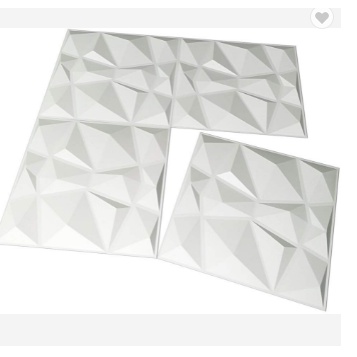 Termurah!!! Wallpaper 3D Foam Sticker Motif Panel Diamond Triangle Premium High Quality / Wallfoam Stiker Dinding Dekorasi Kamar Rumah-3