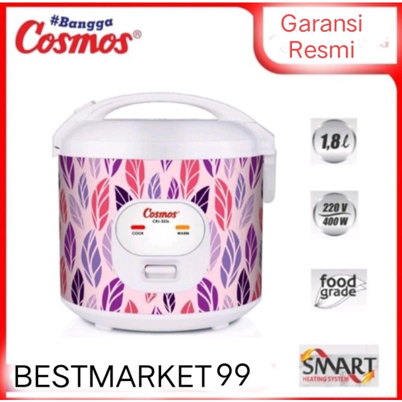 Cosmos Magic Com  CRJ 323S   1,8 ltr Rice Cooker Promo Murah Free Paking Aman