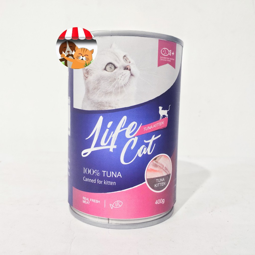 Life Cat Kaleng 400gr Makanan Basah Kucing Adult dan Kitten - Life Cat Wet Food