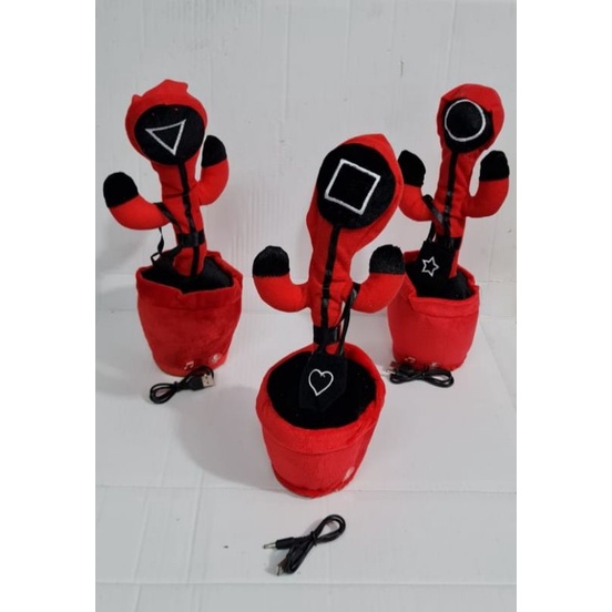 Squid Game Joget / Boneka Kaktus Squid Game