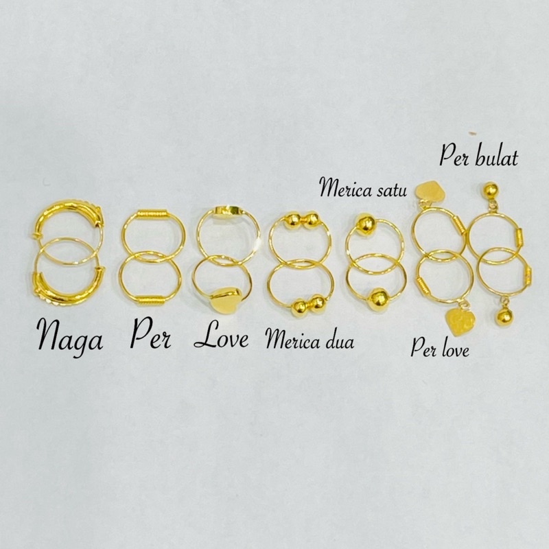 Anting anak bayi baby emas asli kadar 700 & 875 elegant super cute terlaris A70