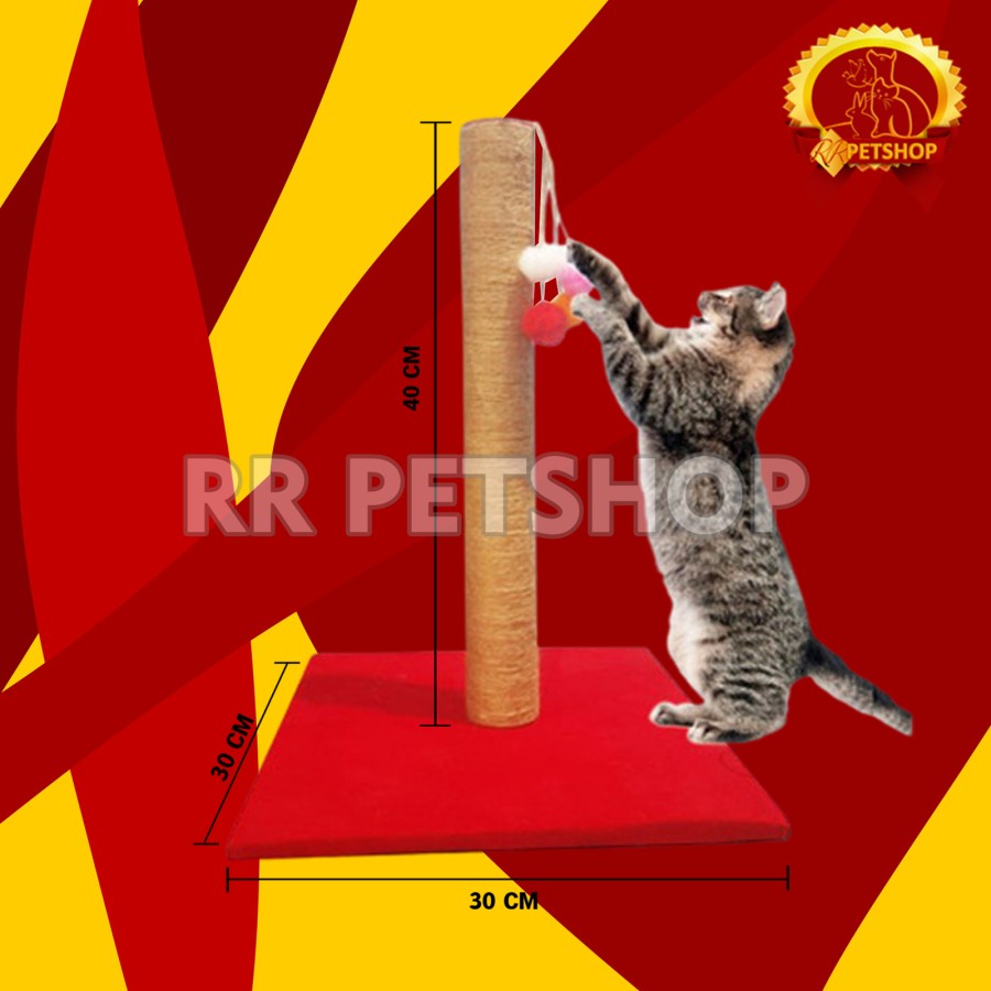 Cakaran Kucing Tiang garukan Mainan Kucing Cat Scratcher Toys