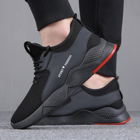 Sepatu Sport Pria IMPORT Keren kekinian Berkualitas - BLACK