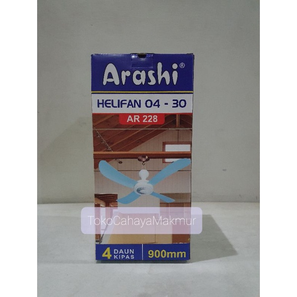 Arashi Helifan 04 30w 30watt / Kipas Angin Gantung / Kipas Gantung