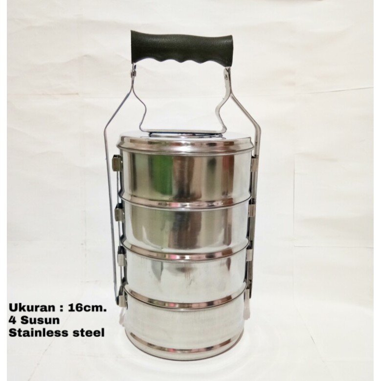 Rantang Stainless Steel 4Susun Ukuran 16cm