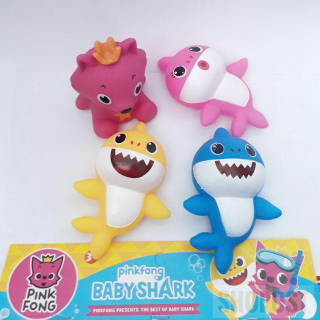 Mainan Baby Shark Pencet Bunyi Set Anak Bayi-Isi 4