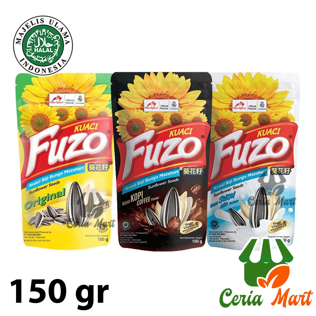 

Kuaci Fuzo Original Susu Kopi 150 gr Snack Biji Bunga Matahari Coffee Milk